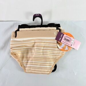 kindly yours Seamless Thong Underwear 3 Pack Womens XXL (20) Tan Black NWT